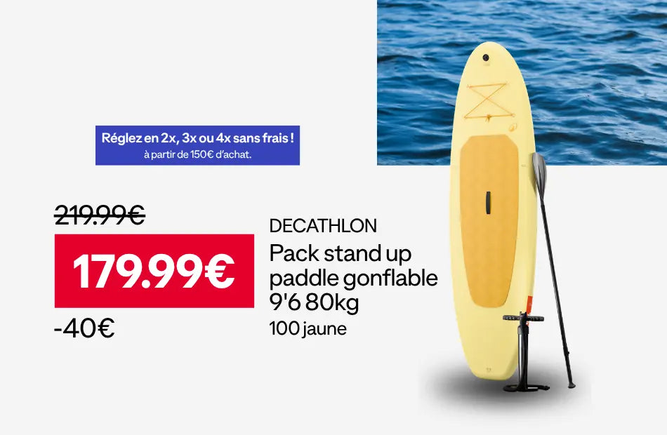 Pack stand up paddle gonflable 80kg