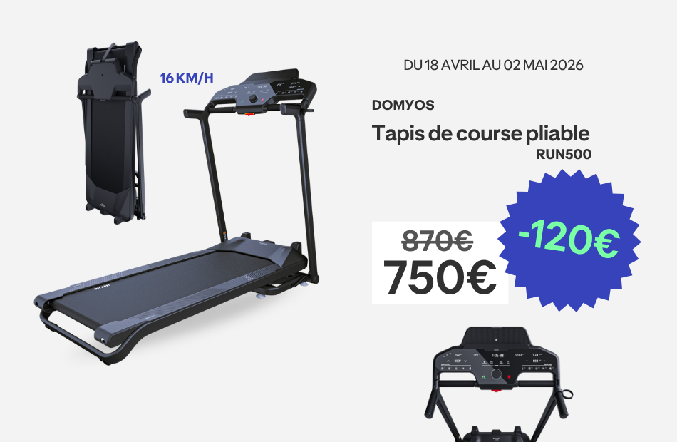 Tapis de course pliable run500