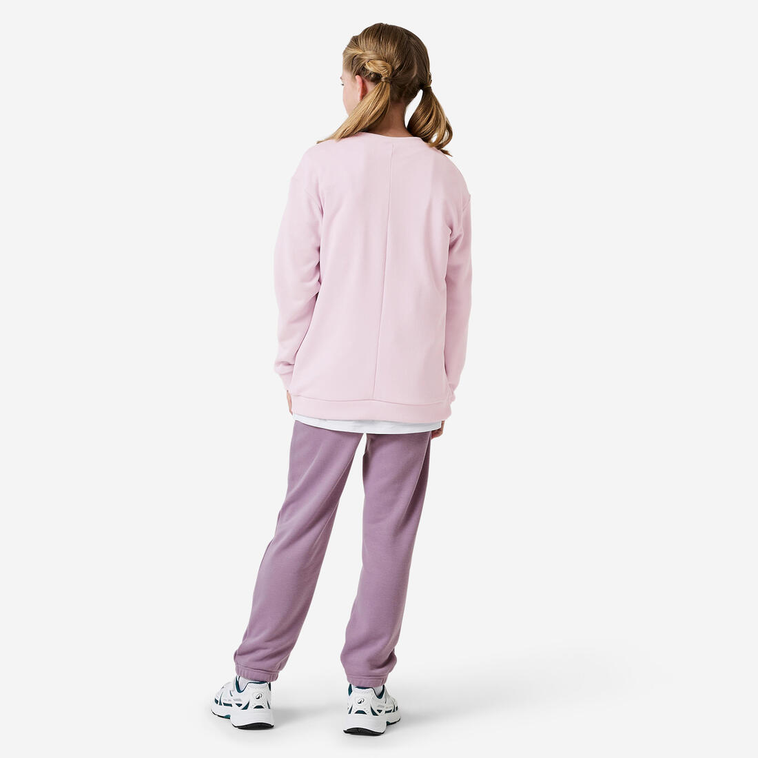 Survêtement french terry respirant fille, rose et