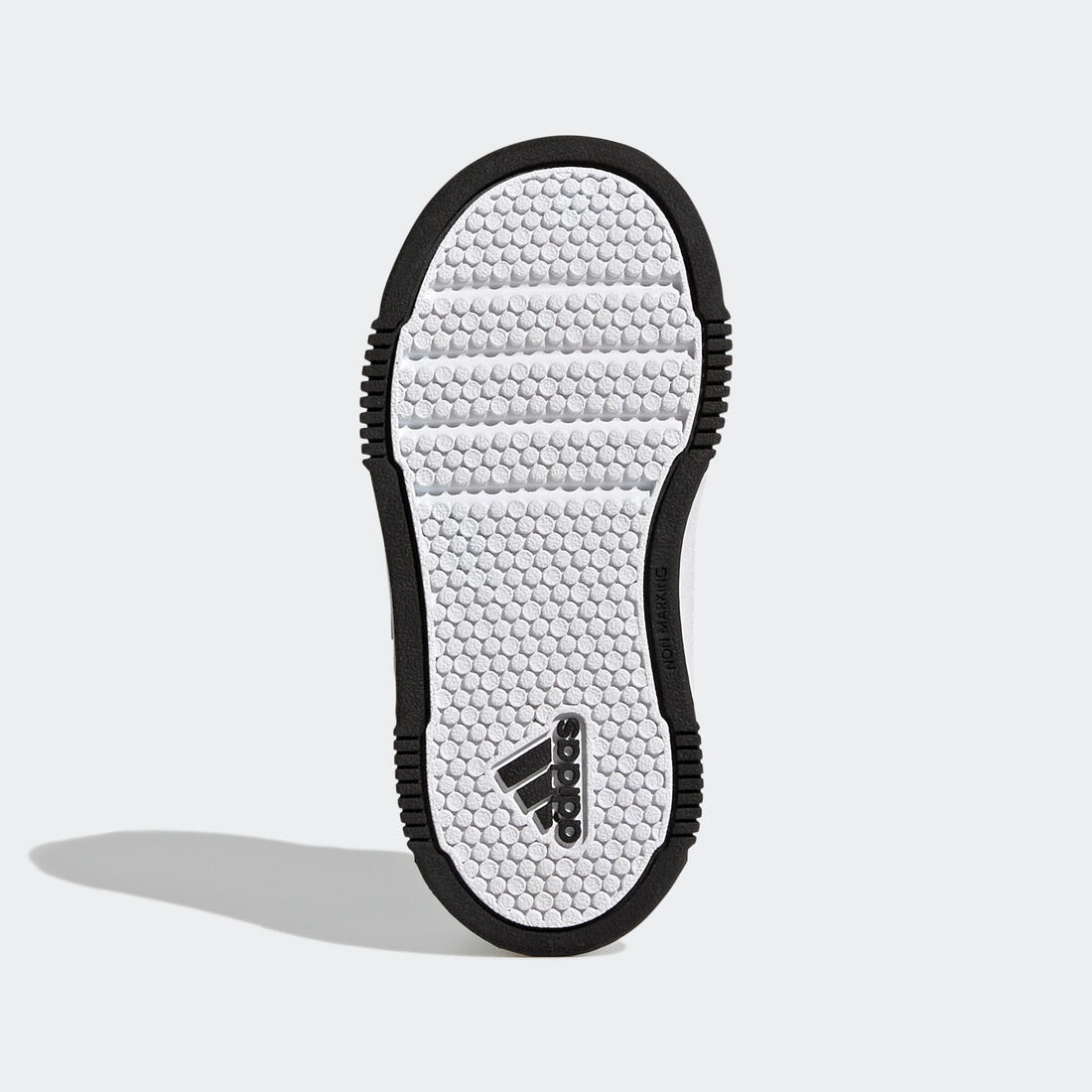 Baskets à scratch bébé - adidas Tensaur blanc/noir