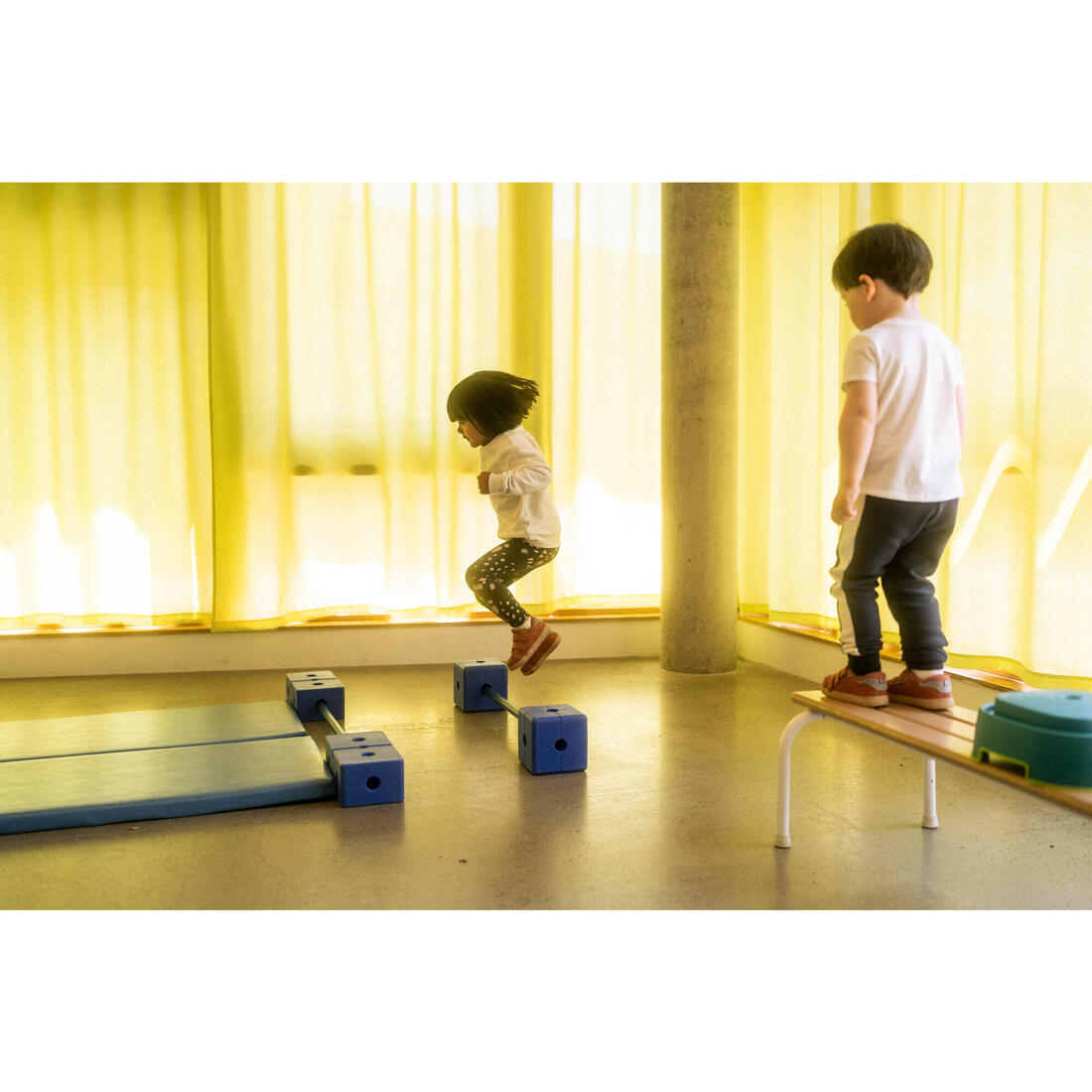 Chaussures de sport à scratch respirantes et confortables enfant, I Move