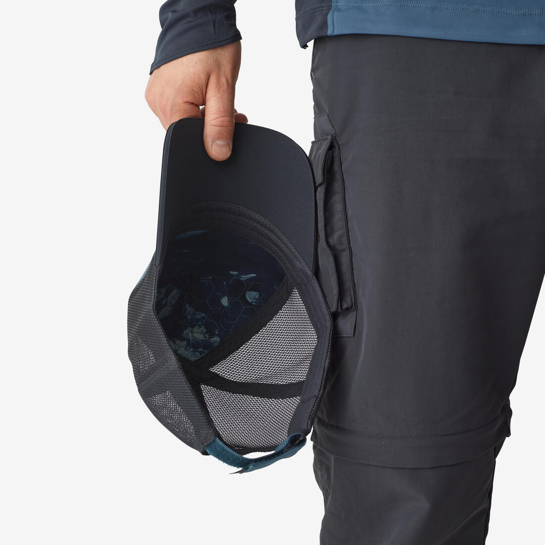 Casquette de pêche imperméable - fc 900 wxm bleue grise