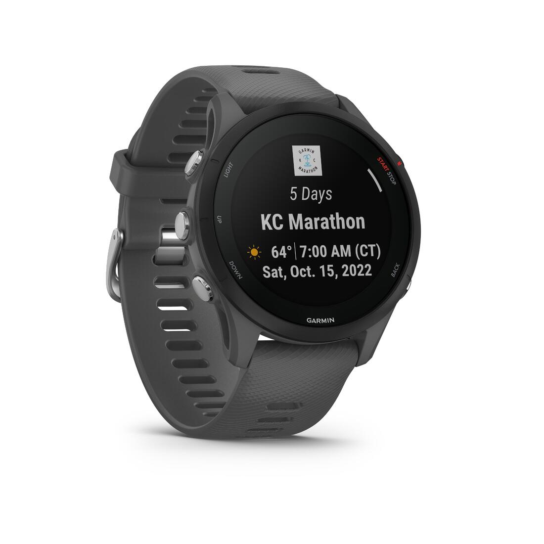 Montre gps connectée garmin forerunner 255 grise ardoise