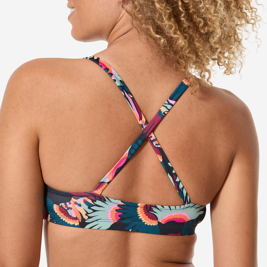 Haut de maillot de bain de natation femme, Lila ara