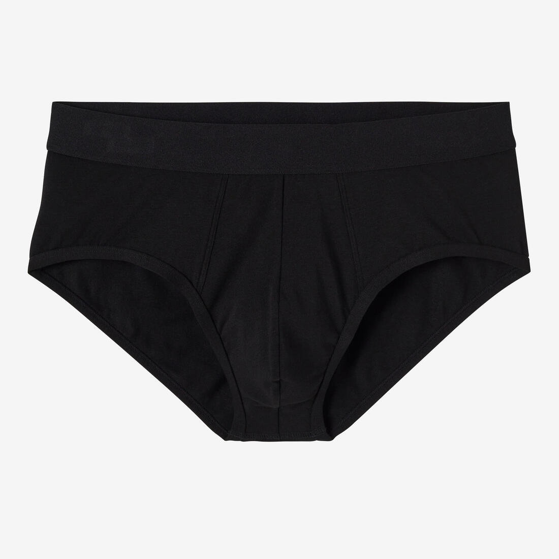 Lot x2 Slips fitness droite coton majoritaire - 500 noir gris