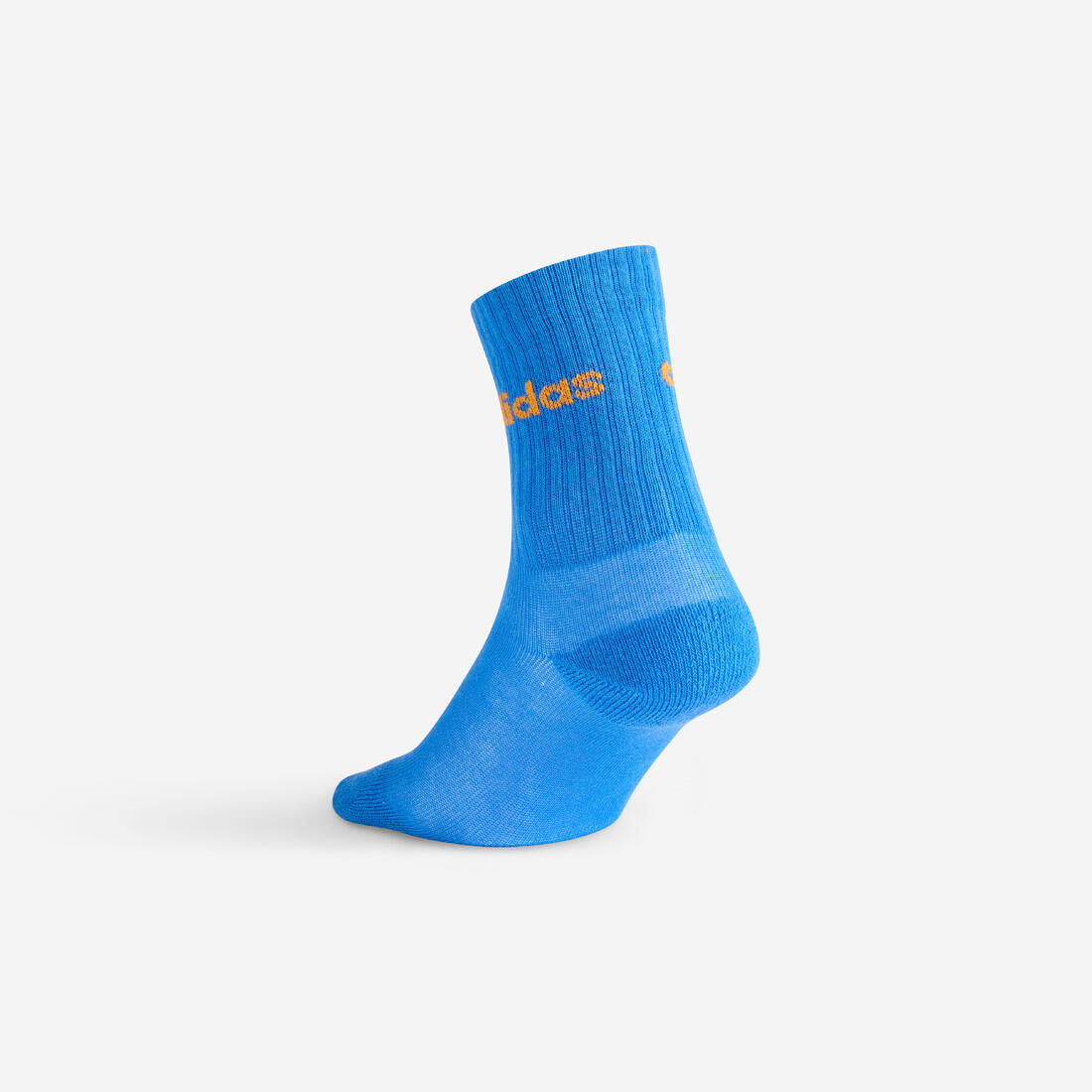 Chaussettes de sport hautes lot de 3 paires enfant, Adidas JR High bleu