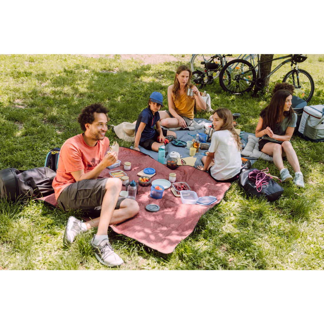 Plaid couverture confort pour pique nique et camping - 170 x 140 cm