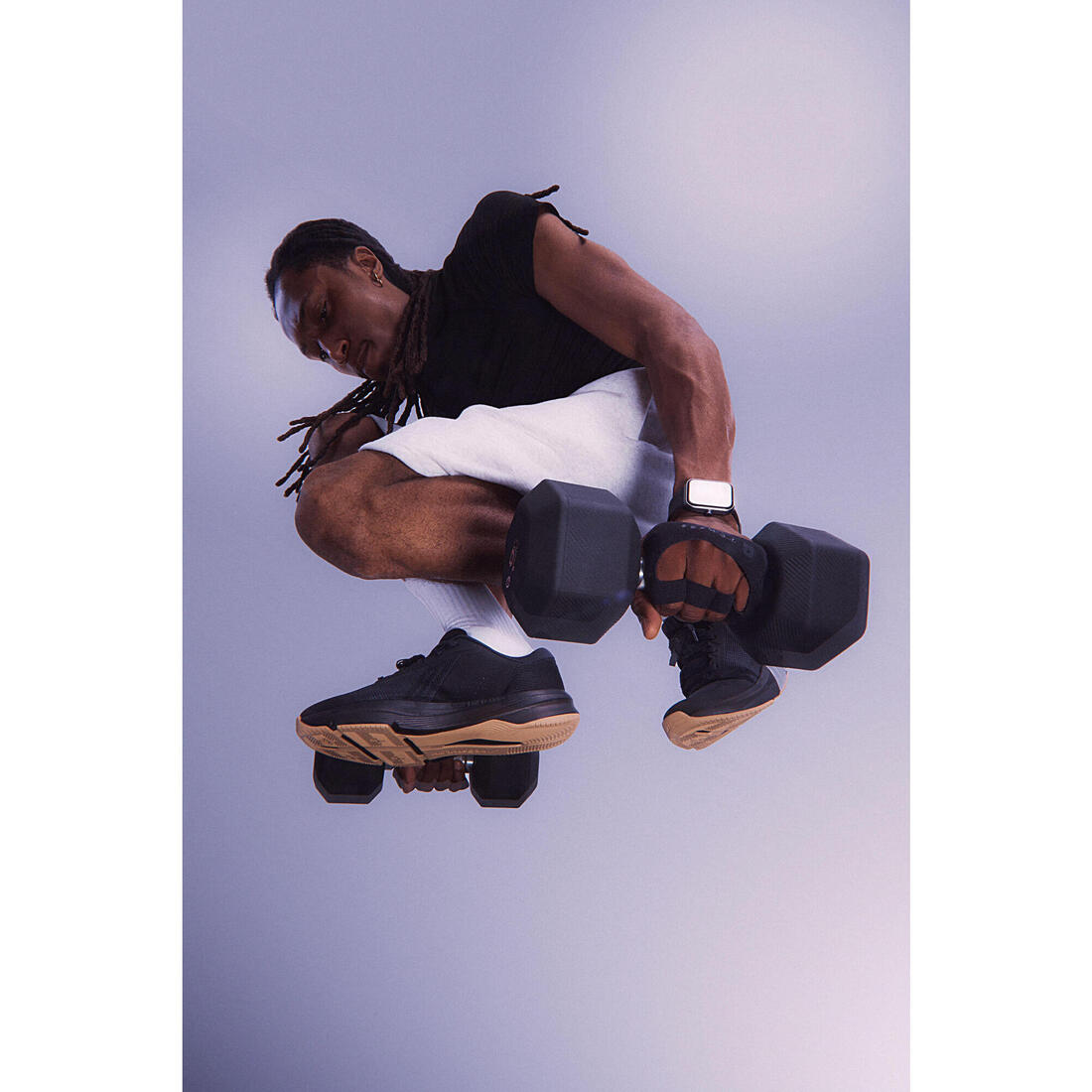 Chaussures de fitness et training flexibilité et stabilité, homme, Energy noir