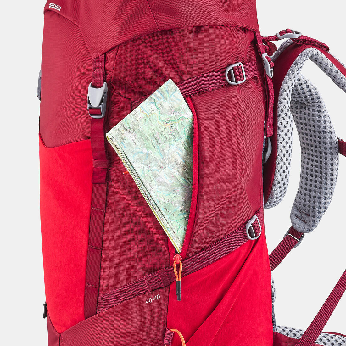 Sac à dos de randonnée 40+10L confortable et ventilé enfant, MH900