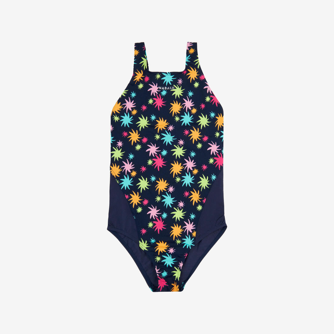 Maillot de bain 1 pièce natation Fille ado - 500 Kamiye algues
