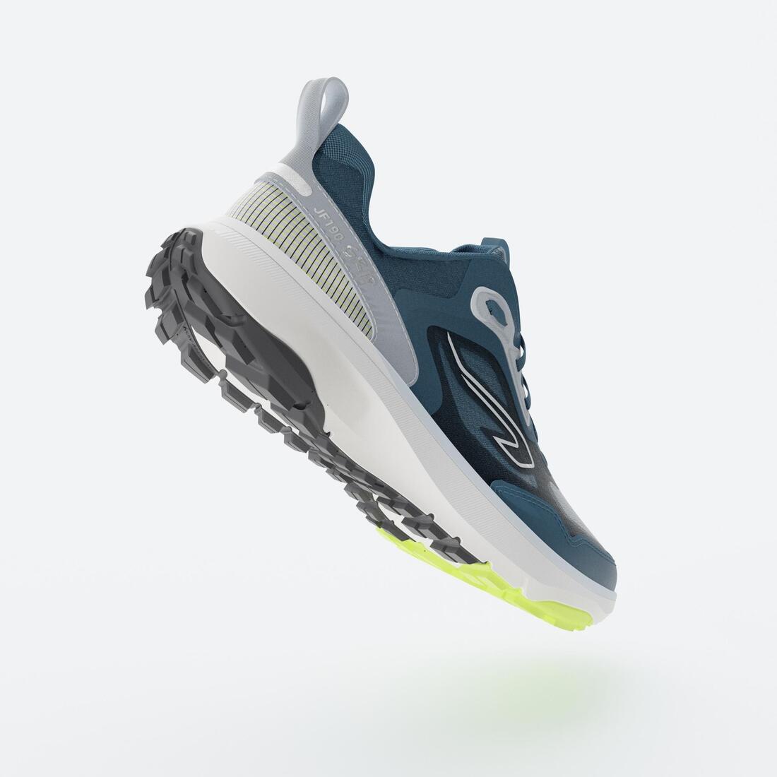 Chaussures running et trail jf 190 grip bleu mangue h