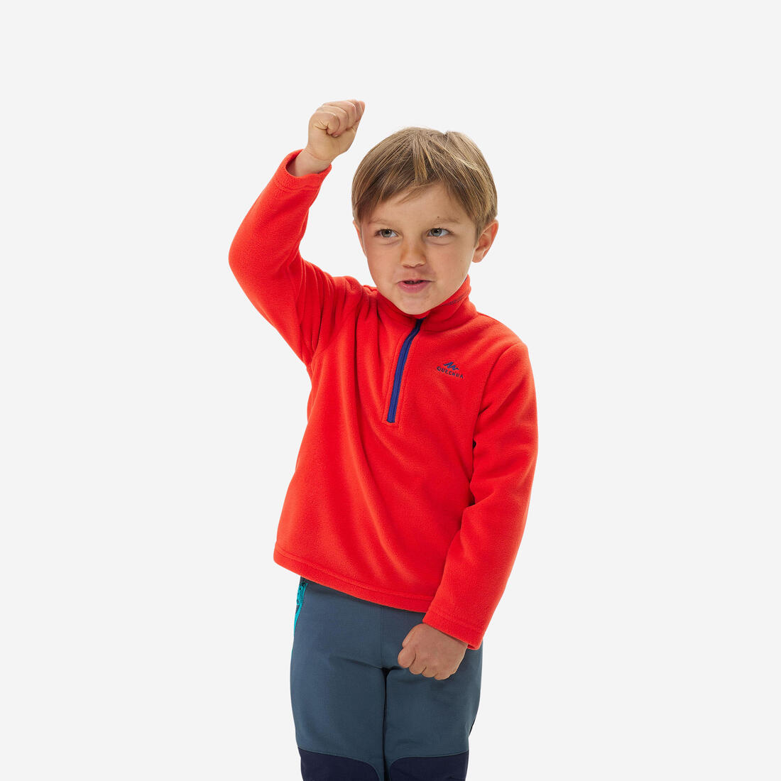 Polaire de randonnée enfant 2-6 ans, MH100 demi zip