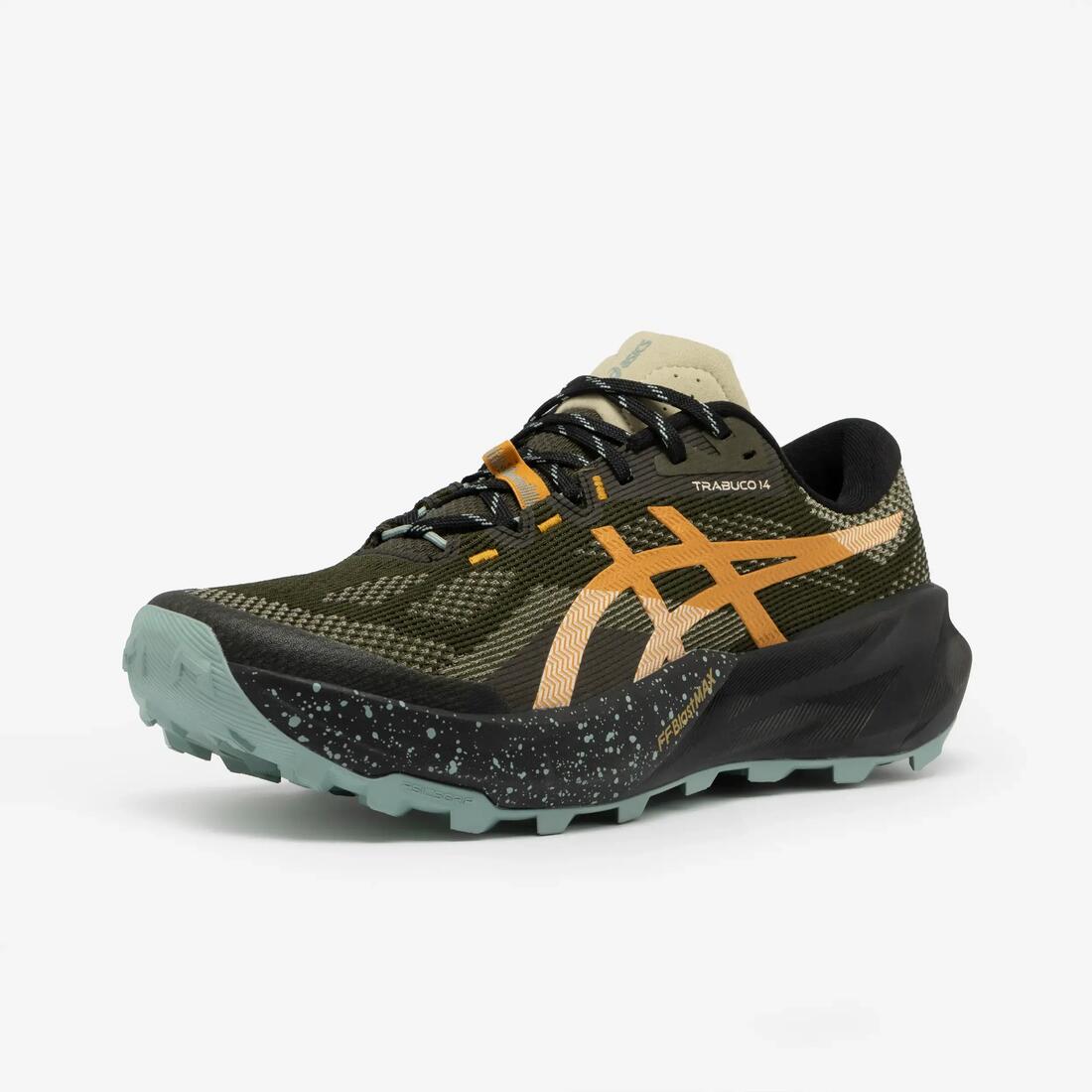 Chaussures de running trail homme, Asics trabuco 14, noir et