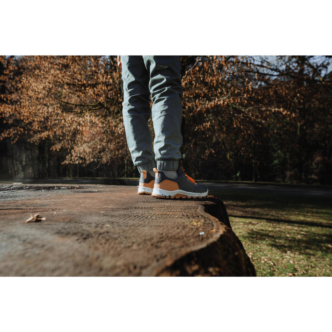 Chaussures de randonnée à lacets déperlantes 35 au 38 enfant, NH500