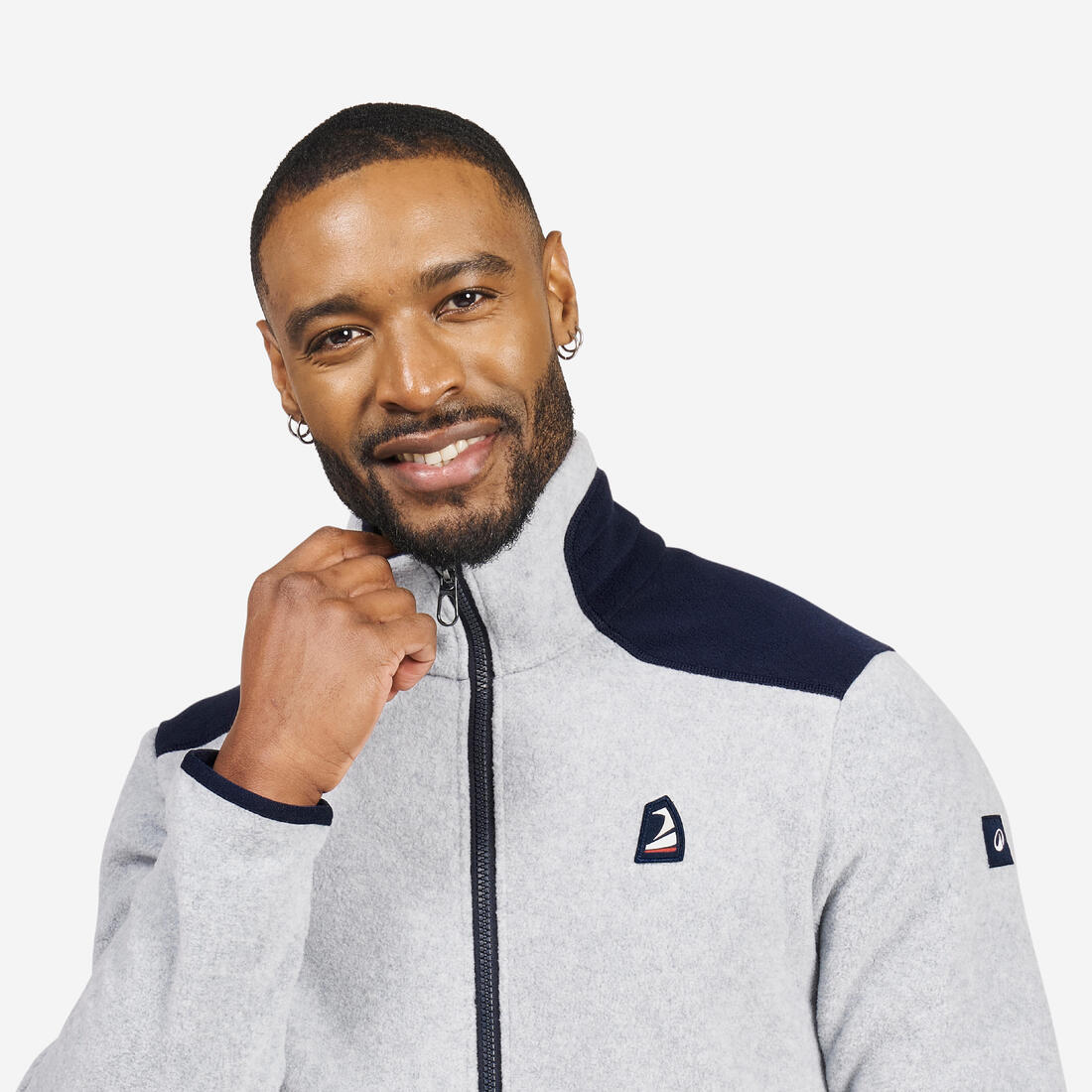 Polaire chaude de voile homme, 100 chiné