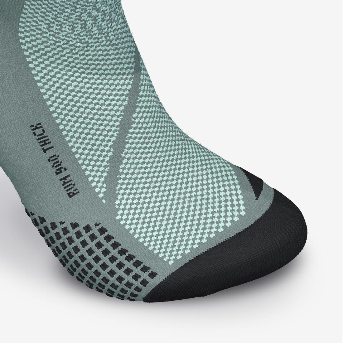 Chaussettes de running KIPRUN run900 épaisses mi-mollet oranges + graf