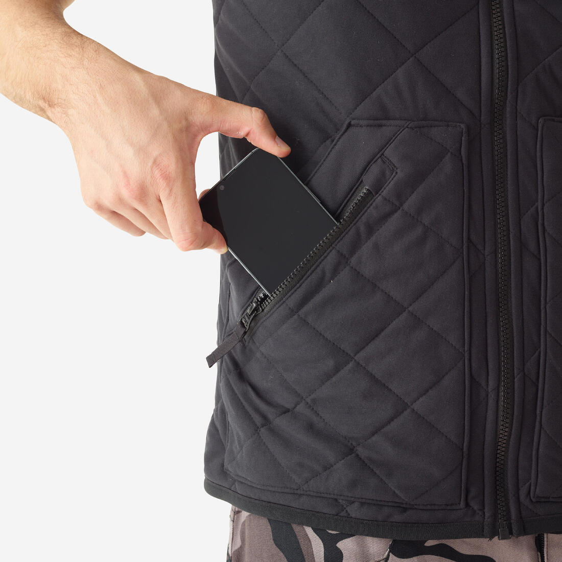 Gilet chasse matelassé silencieux 500.