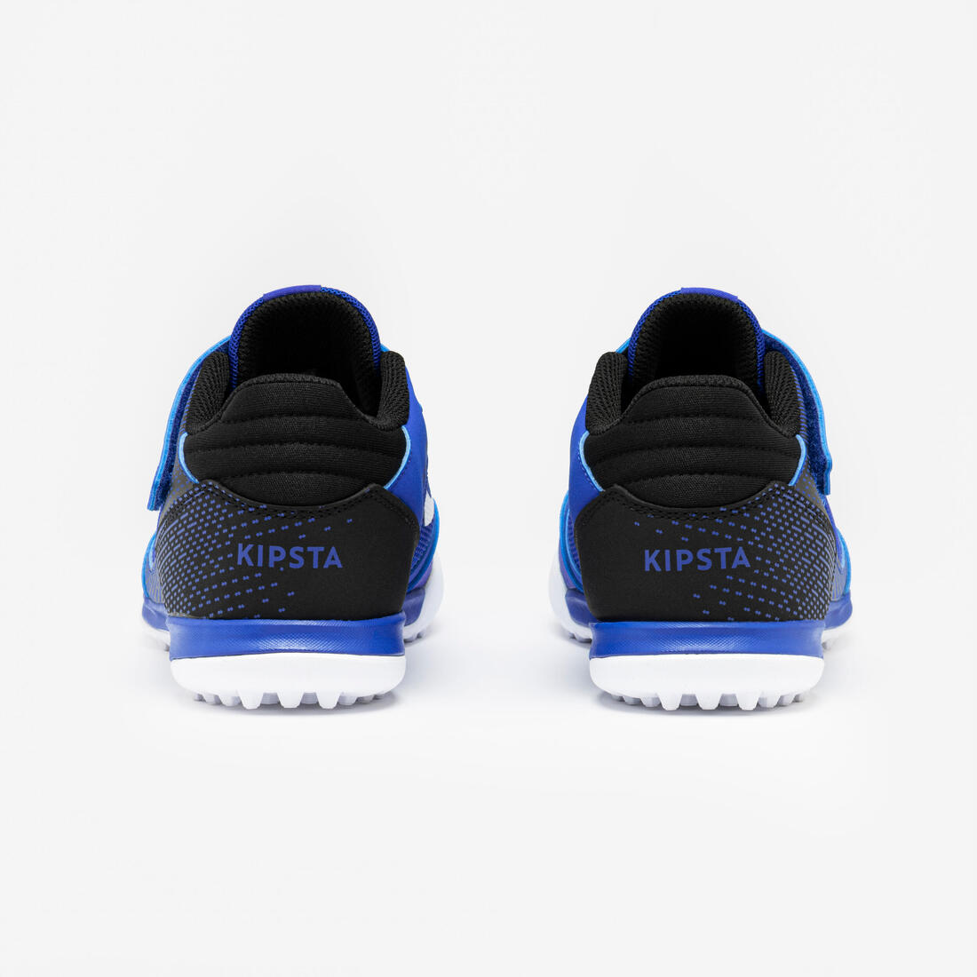 Chaussures de football sans lacet enfant, Eskudo Club Turf Easy bleu et