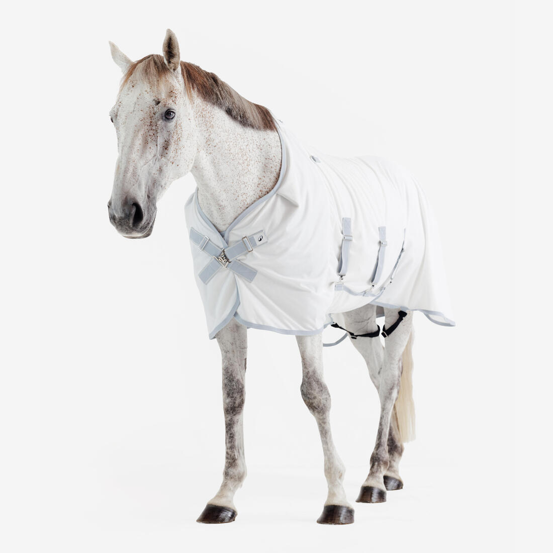 Chemise anti-mouche équitation Cheval et Poney - 500 Beige