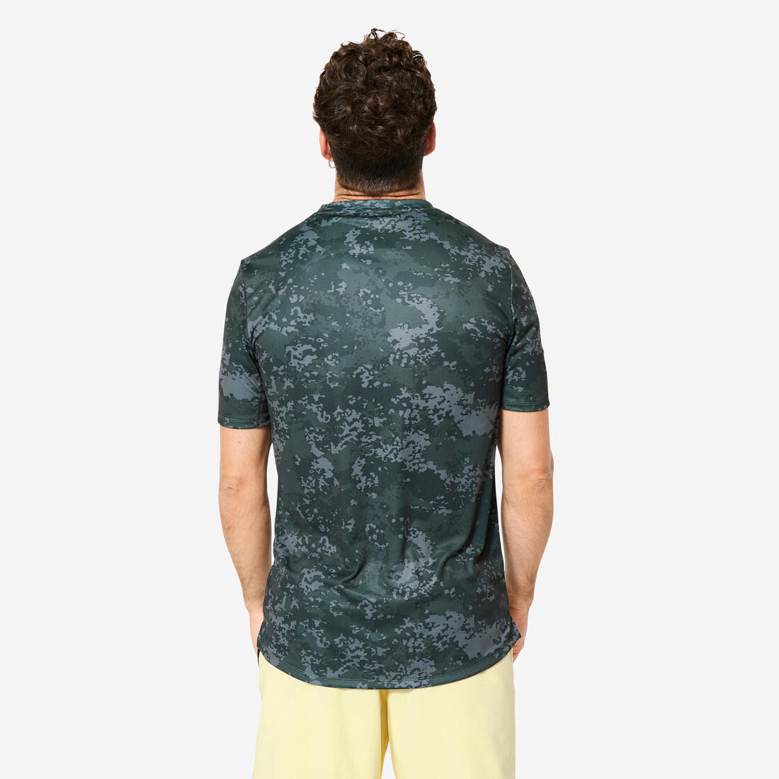 T-shirt de fitness manches courtes respirant col rond homme