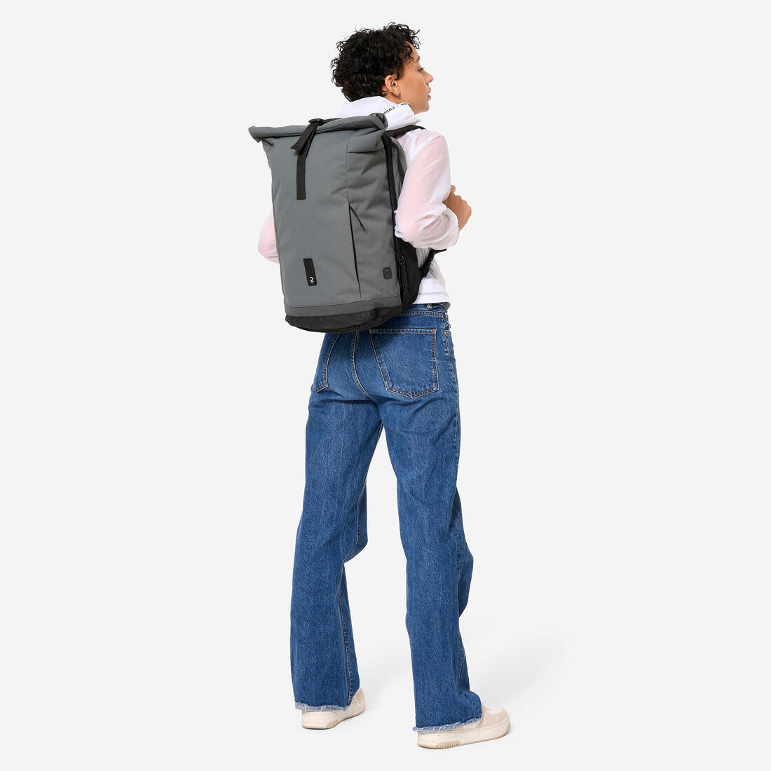 SAC A DOS VELO POUR PORTE-BAGAGES DOUBLE 27 LITRES SEPIA