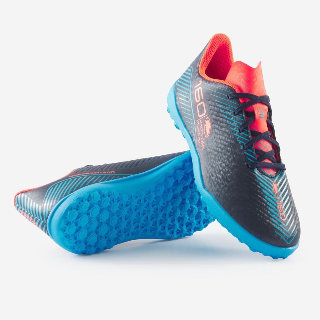 CHAUSSURES DE FOOTBALL ENFANT A LACETS 160 JR TURF .TF