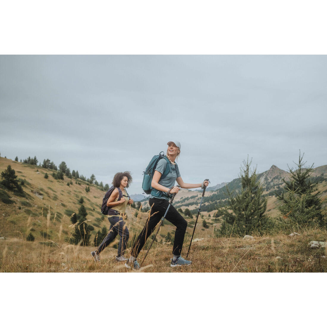 Pantalon de randonnée montagne - MH500 - noir - Femme