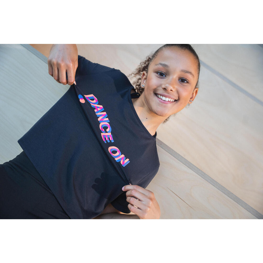 T-shirt danse modern jazz crop top fille