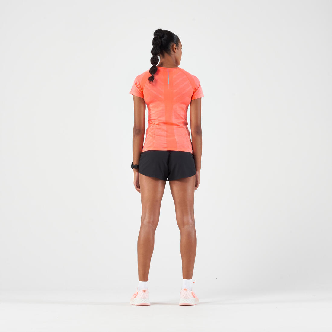 T-shirt running & trail sans couture femme - kiprun run 500 confort slim
