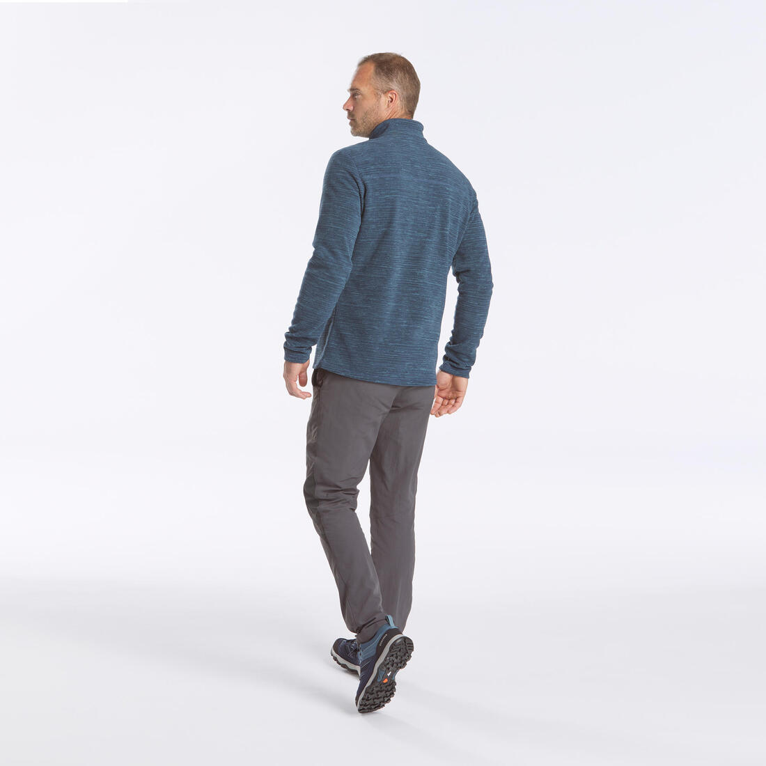 Polaire de randonnée montagne homme, MH100 demi zip