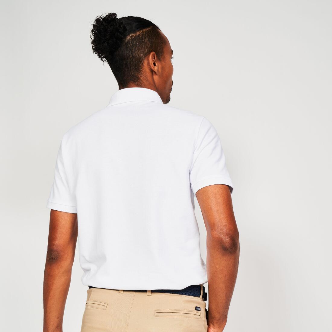 Polo de golf en coton polyester manches courtes homme, MW500