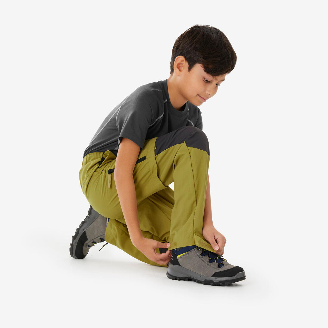 Pantalon modulable de randonnée enfant 7-15 ans, MH500