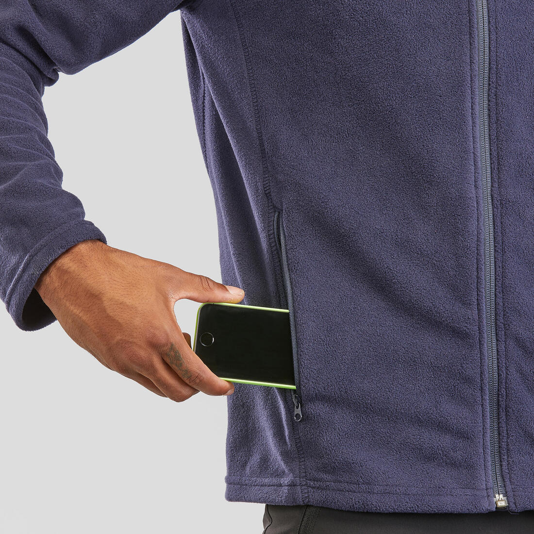 Polaire de randonnée montagne homme, MH100full zip