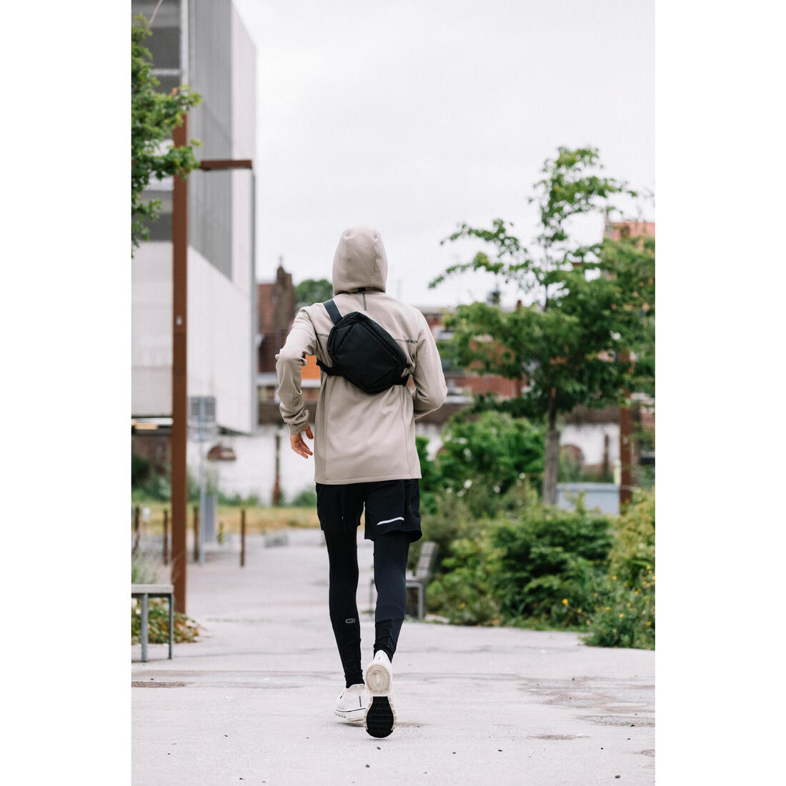 Sac banane messenger - marche urbaine - activ mblty noir