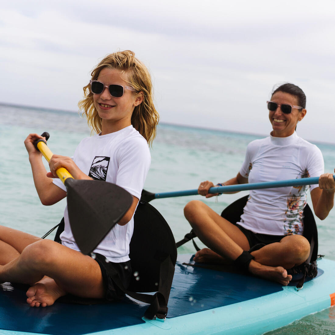 Pack Stand up paddle gonflable 10'6 ,1 ou 2 personnes (jusqu'à 130 kg)- 100 Bleu