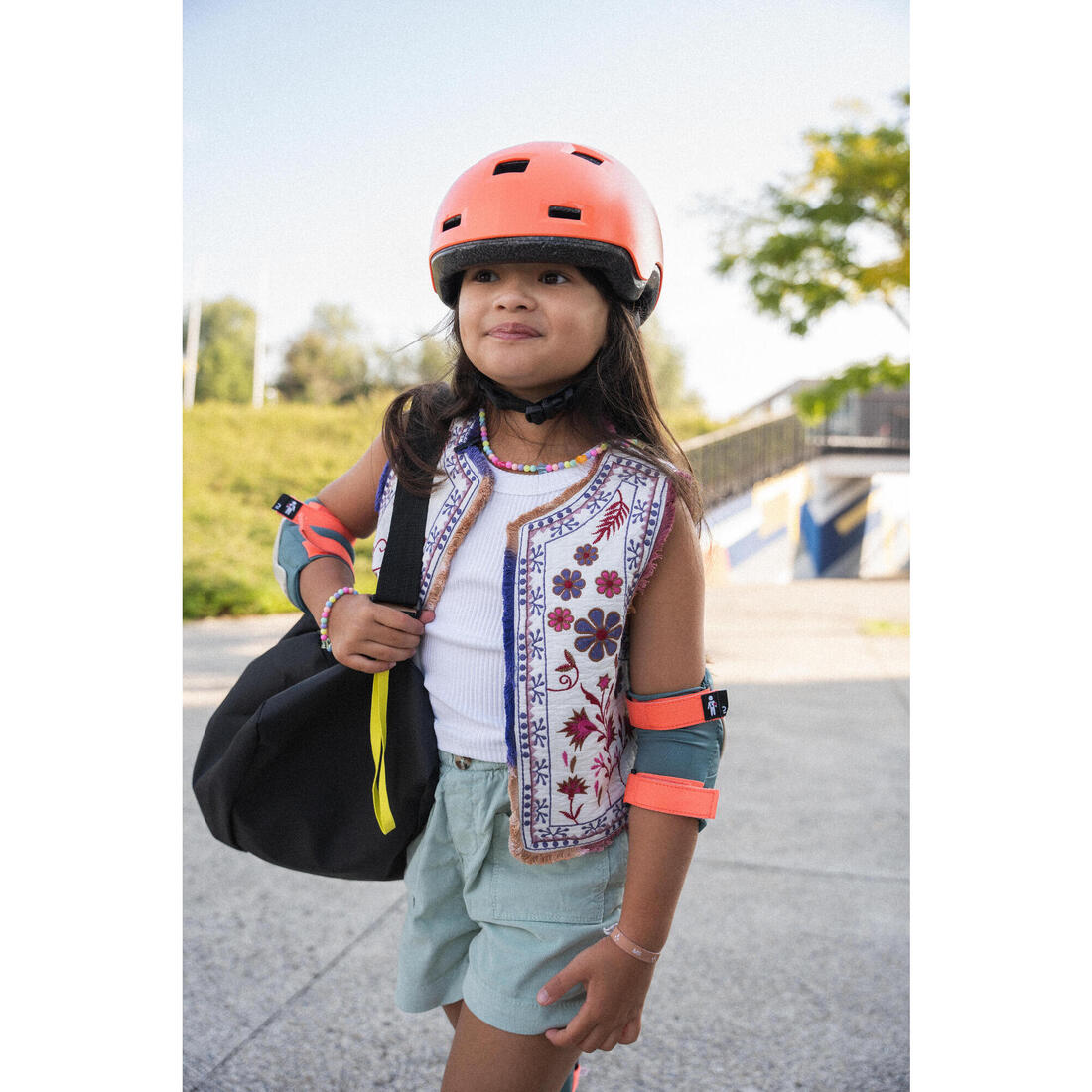 Set 3x2 protections roller trottinette skate enfant PLAY