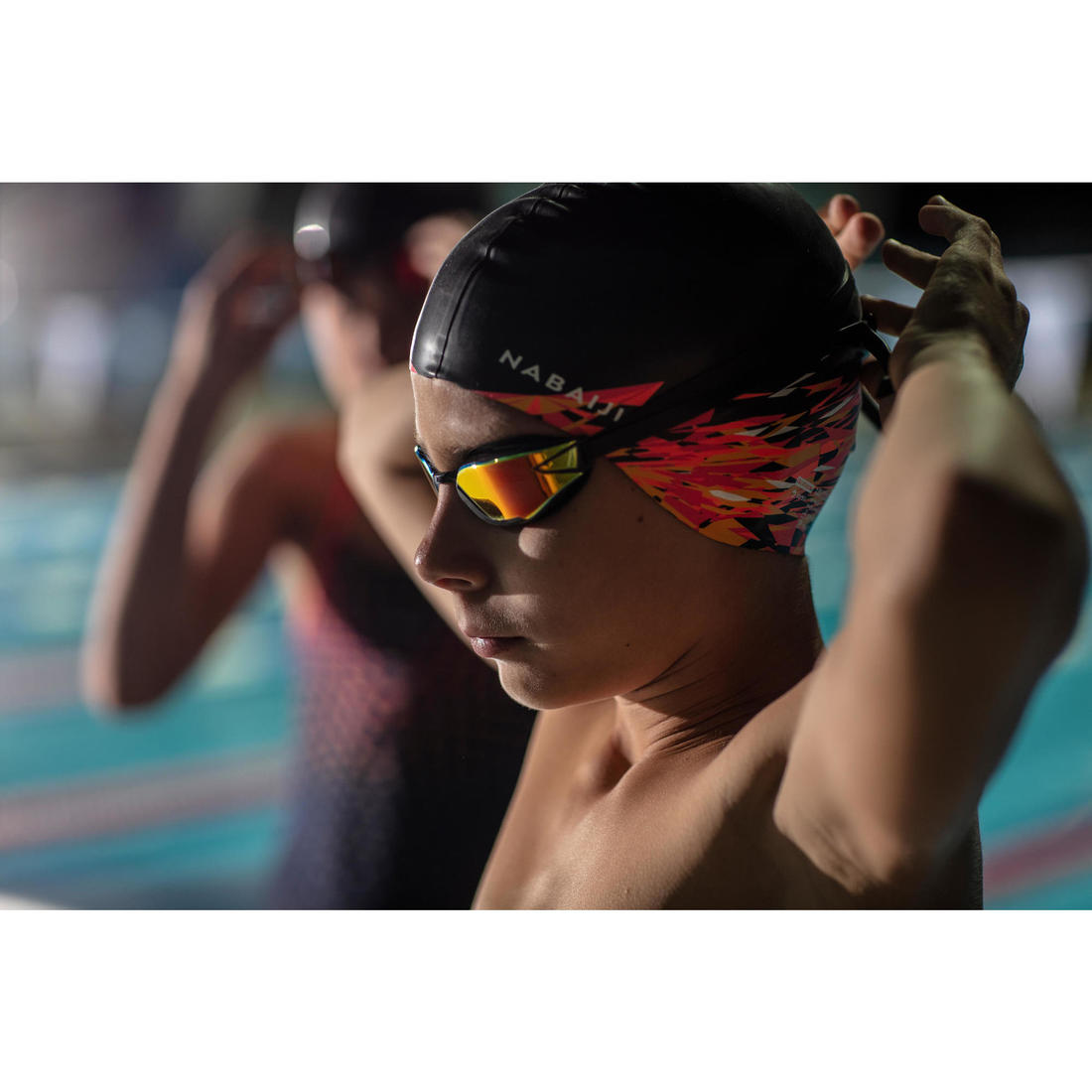 Lunettes de natation Taille Unique - Bfast noir miroir orange fire