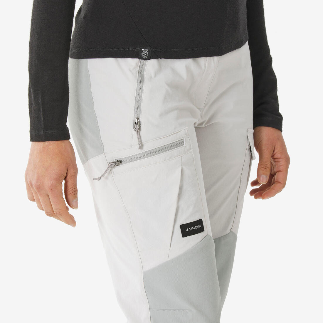 Pantalon résistant de trek montagne - MT500 beige - Femme v2