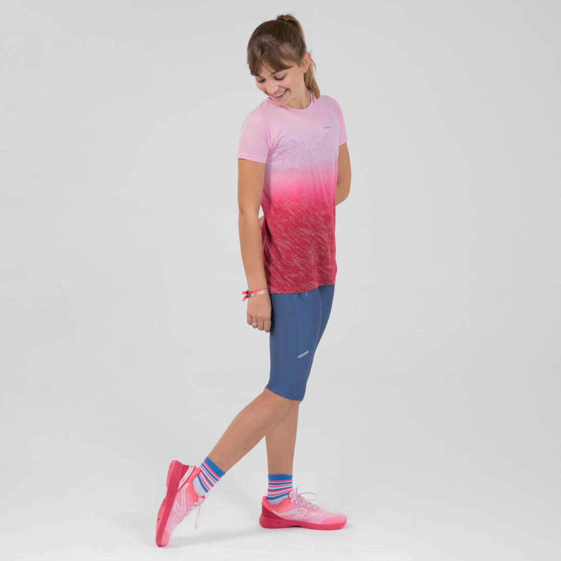 Corsaire running Enfant -Kiprun DRY denim