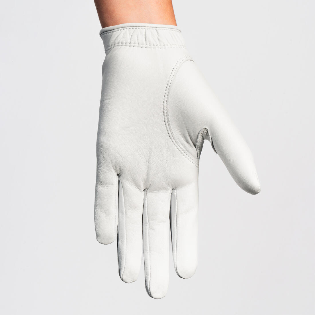 Gant de golf cabretta femme droitière, 900 blanc