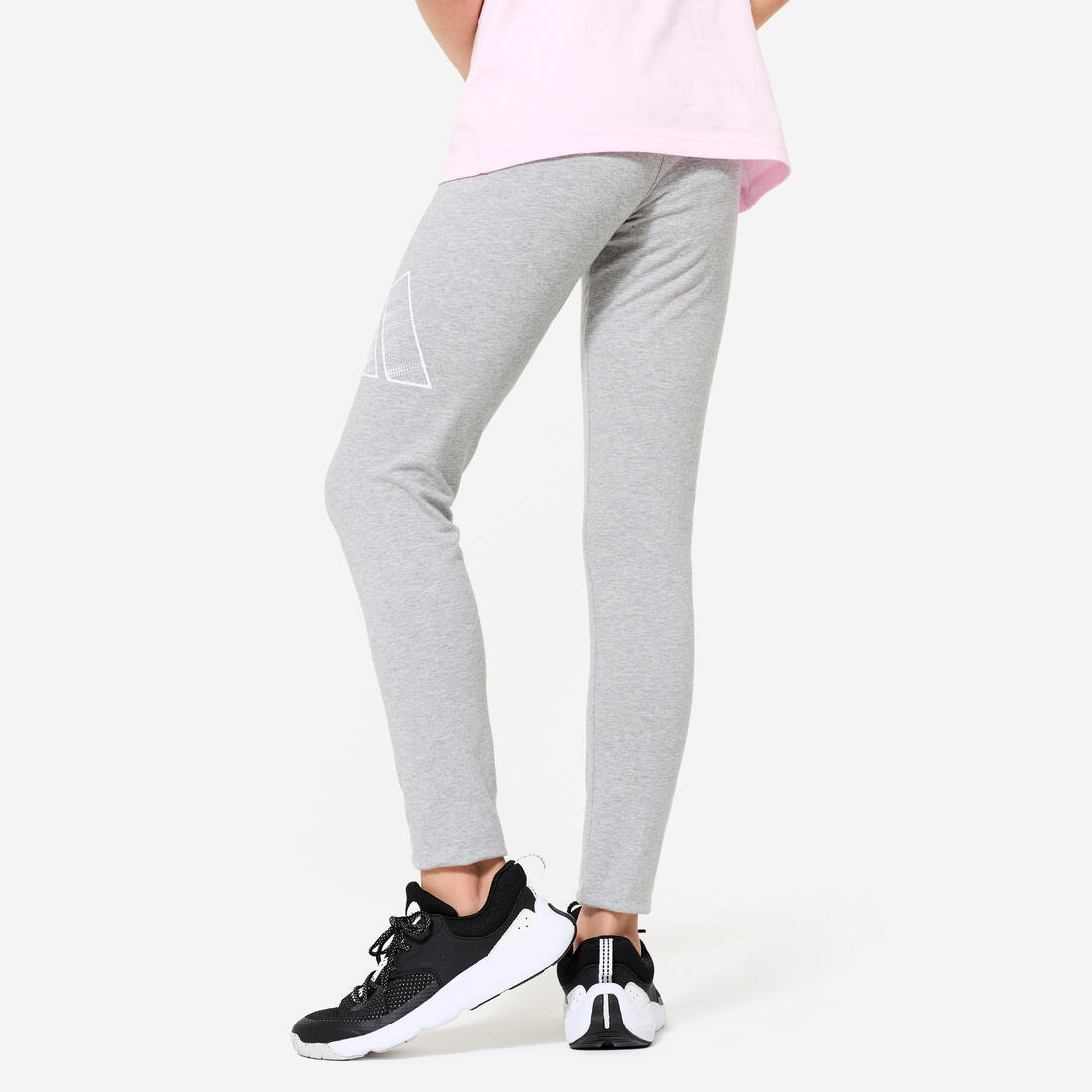 Legging pour fille en coton, gris