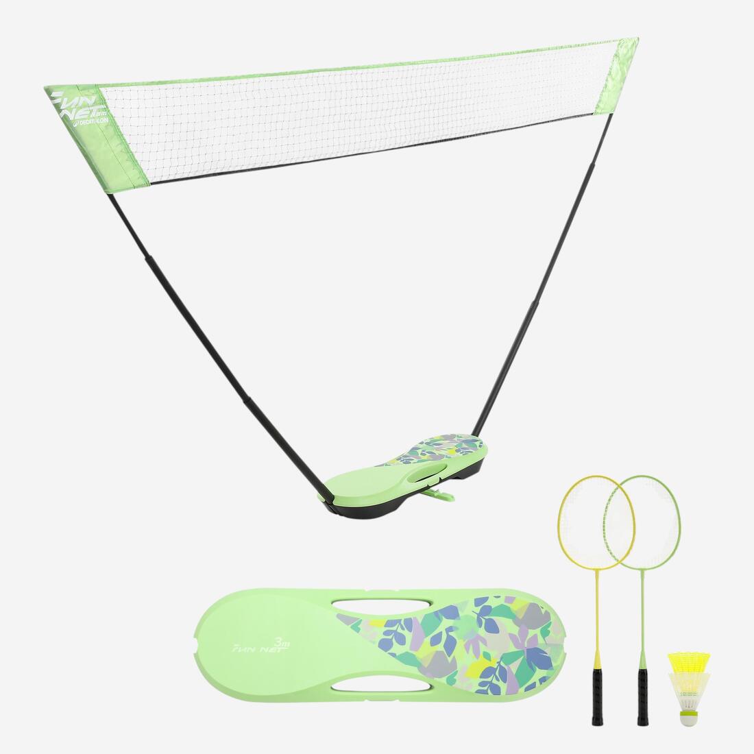 Kit Filet de Badminton Fun 3 Mètres - Bleu Roi