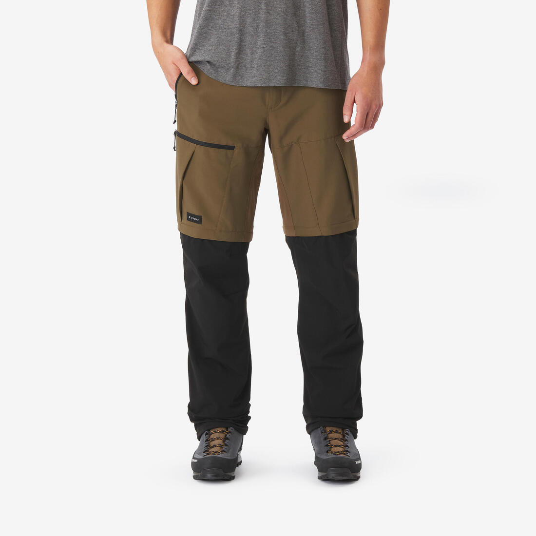 Pantalon de trek modulable 2 en 1 et résistant homme - mt500