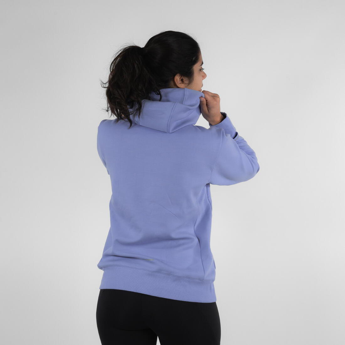 Sweat à capuche de running Femme - KIPRUN Run 500 Warm Lilas pastel