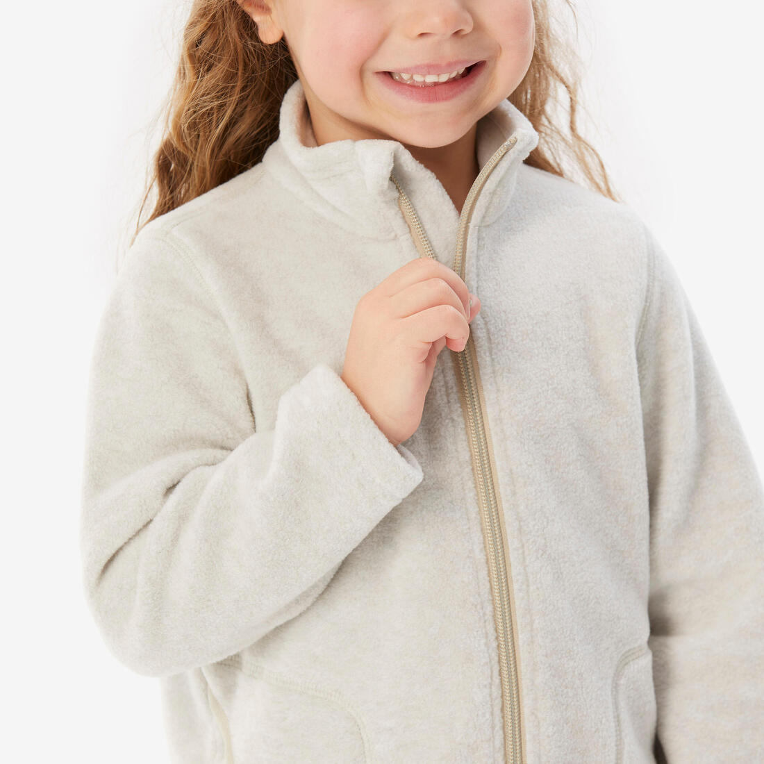 Veste polaire de randonnée enfant 2-6 ans, MH100 zip