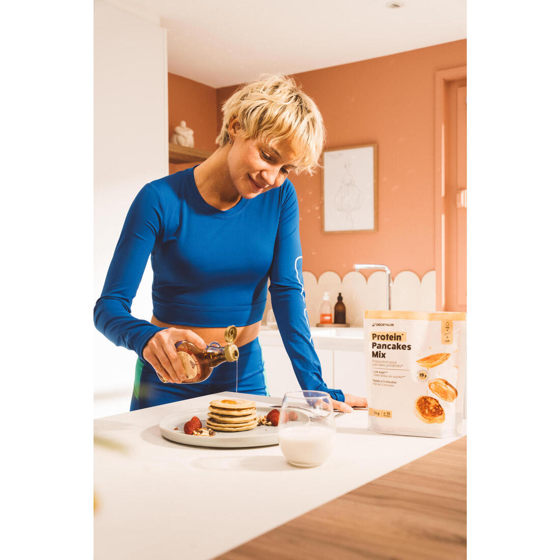 Préparation en poudre pour gaufres et pancakes protéinés 225g