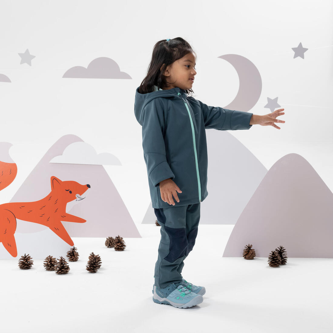 Pantalon softshell de randonnée enfant 2-6 ans, MH900