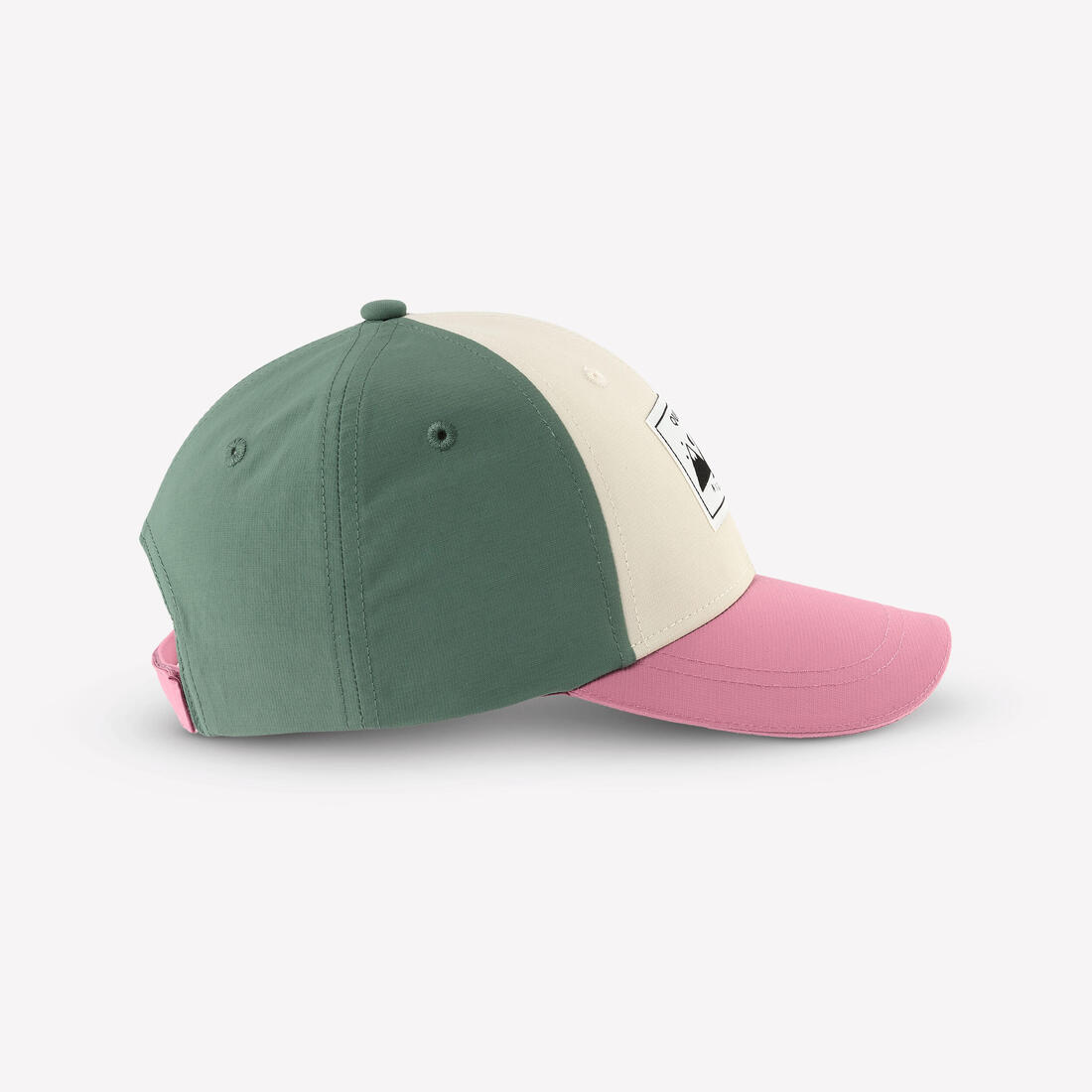 Casquette de randonnée enfant, MH100 kid beige bleue