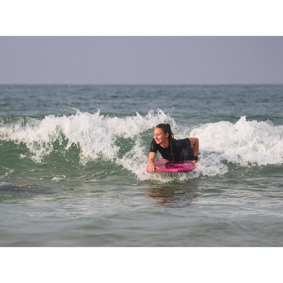 Bodyboard 100 avec leash poignet