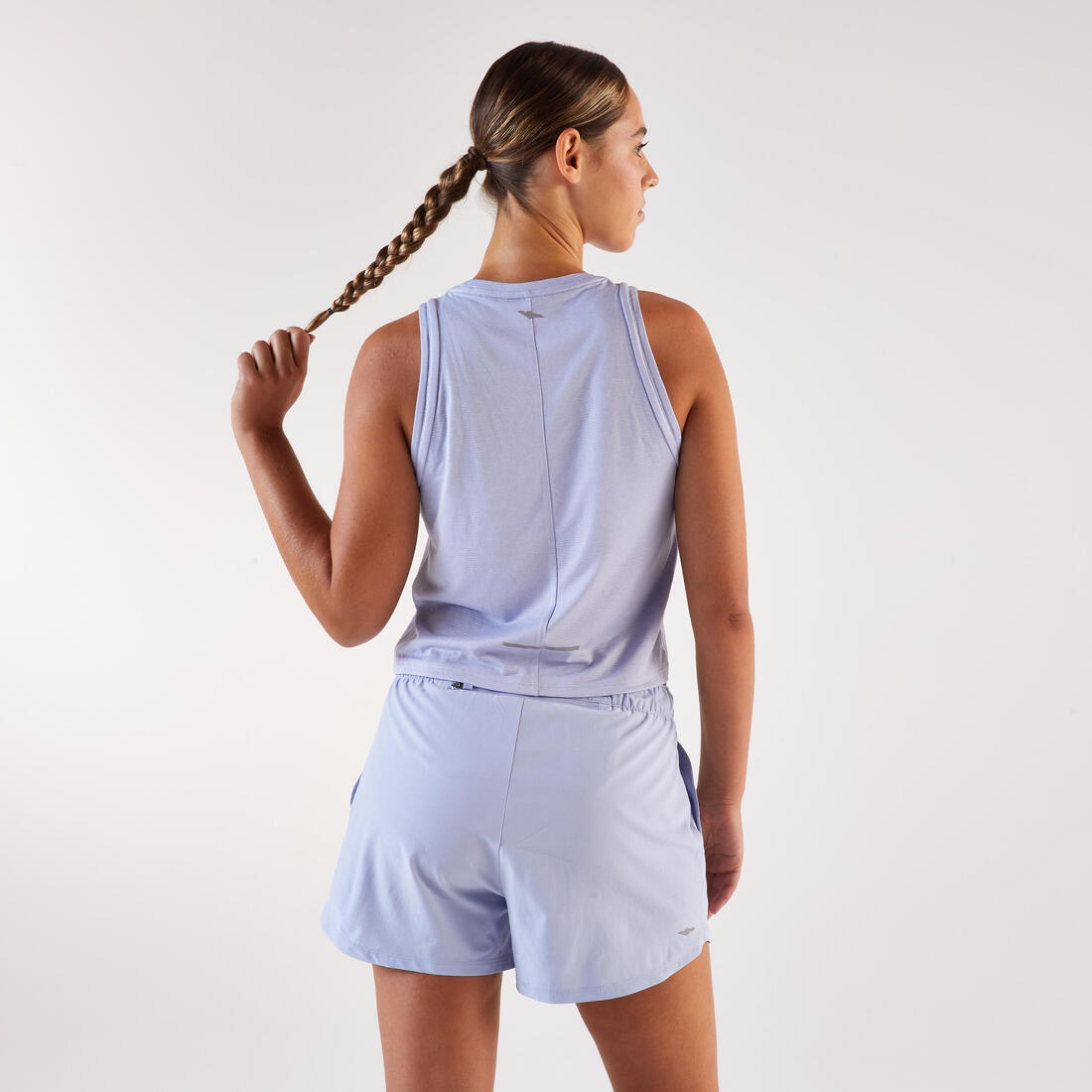 Débardeur court de running respirant femme - kiprun run 500 dry